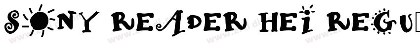 Sony Reader Hei Regu字体转换